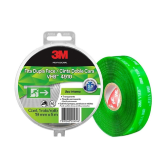 FITA VHB 4910 DUPLA-FACE TRANSP. 12mmX5m (ESTOJO)