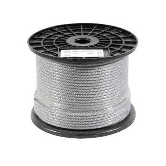 CABO DE ACO GALVANIZADO 2,38mm 3/32" 6x7 100m