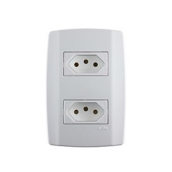 SLIM MONOBLOCO 2 TOMADAS 10A 250V