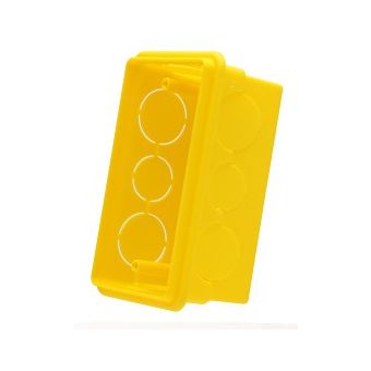 CAIXA DE LUZ EMBUTIR 4x2 AMARELA c/20un