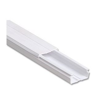 CANALETA COM DUPLA FACE BRANCA 20x10x2000mm