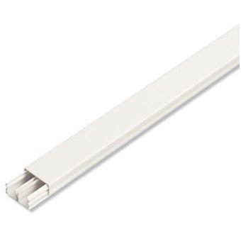 CANALETA COM DIVISORIA DUPLA FACE BRANCA 20x10x2000mm
