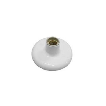 PLAFON 100W 250V COM RECEPTACULO IMP. PORCELANA BRANCO