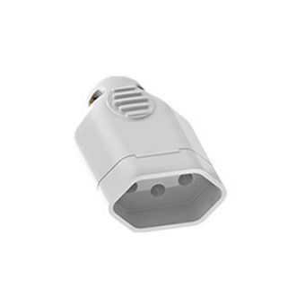 PINO FEMEA 2P+T BIPOLAR 10A 250V BRANCO c/10un