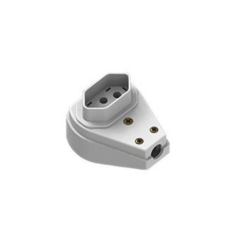 PINO FEMEA GIGANTE BIPOLAR 2P+T 20A 250V CINZA c/10un