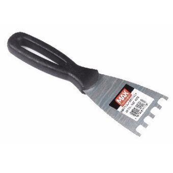 ESPATULA DE ACO DENTADA 6 cm Cabo Plastico