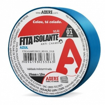 FITA ISOLANTE AZUL 18mmX5m