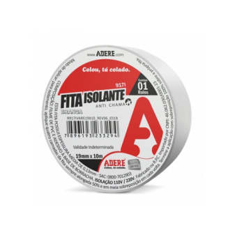 FITA ISOLANTE BRANCA 18mmX5m