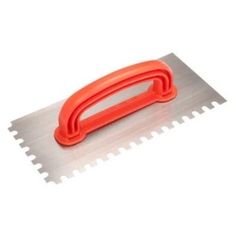 DESEMPENADEIRA ACO DENTADA MEDIA 26x12cm