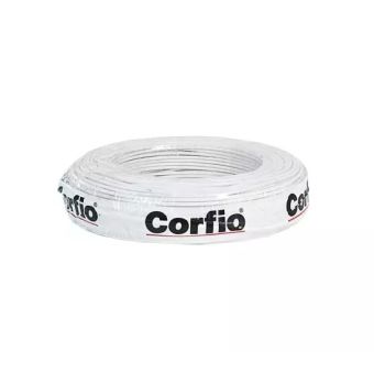 CABO FLEXIVEL 10,0mm BRANCO c/100m