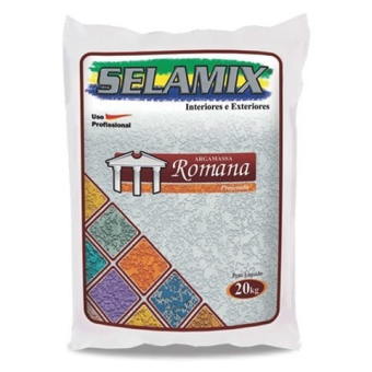 ARGAMASSA PROJETADA ROMANA BRANCA 20kg