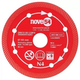 DISCO DIAMANTADO N4 TURBO 105mm