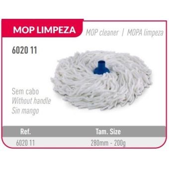 MOP DE LIMPEZA SEM CABO 280mm