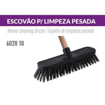 ESCOVAO LIMPEZA PESADA COM CABO 26x5,5cm