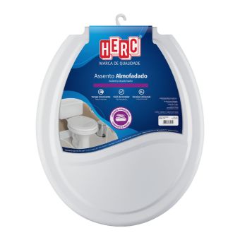ASSENTO SANITARIO ALMOFADADO CINZA CLARO