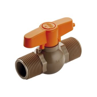 REGISTRO DE ESFERA ROSCAVEL COM ROSCA EXTERNA MARROM 3/4"