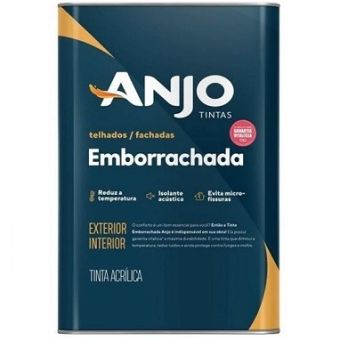 TINTA EMBORRACHADA CINZA CLARO 18L
