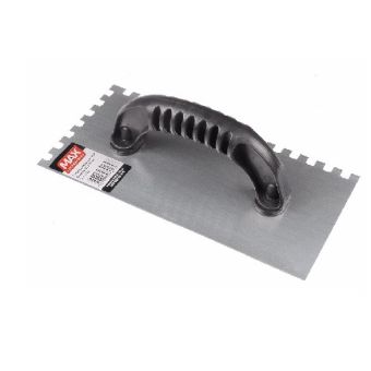 DESEMPENADEIRA ACO DENTADA 25,5x12cm Cabo Plast. Fechado