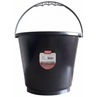 BALDE MULTIUSO PRETO 12 Litros Reforcado