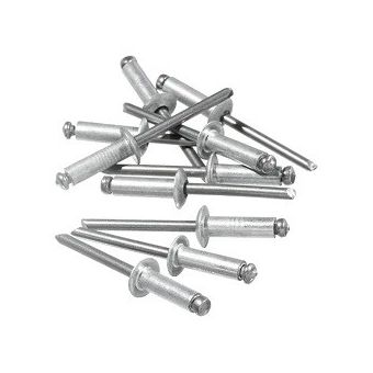 REBITE REPUXO ALUMINIO 4,0x12mm POLIDO Pcte c/ 100 un.