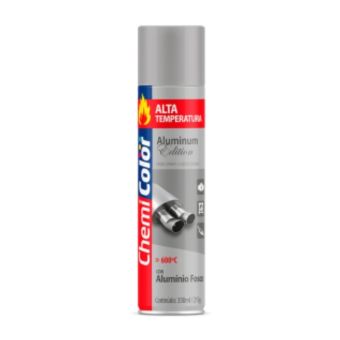 TINTA SPRAY ALTA TEMPERATURA ALUMINIO 350ml