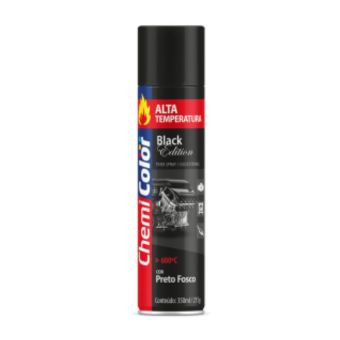TINTA SPRAY ALTA TEMPERATURA PRETO FOSCO 350ml