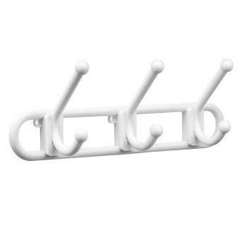 GANCHO PLASTICO PARA PAREDE 3 GANCHOS 3kg