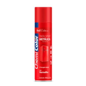 TINTA SPRAY METALICA VERMELHO 400ml