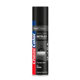 TINTA SPRAY METALICA PRETO 400ml