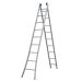 ESCADA ALUMINIO PROFISSIONAL 9 DEGRAUS EXTENSIVA/ARTICULADA 3x1