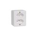 2 TOMADAS FIXAS SOBREPOR BIPOLAR 2P + T 20A 250V