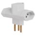 PINO BIPOLAR 3 SAIDAS TIPO T 2P+T 10A 250V BRANCO c/10un