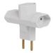 PINO BIPOLAR 3 SAIDAS TIPO T 2P 10A 250V BRANCO