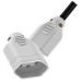 PINO FEMEA 2P+T BIPOLAR 20A 250V BRANCO c/10un