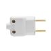 PINO PRENSA CABO 2P BRANCO 10A 250V - 1 Pacote c/ 10 unidades