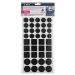 CONJUNTO PROTETOR EM FELTRO COM ADESIVO PRETO 40 PECAS PR2140