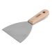 ESPATULA DE ACO INOX CABO MADEIRA 100mm