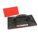 DESEMPENADEIRA PLASTICA C/ BORRACHA 17x30cm Preta