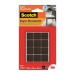 ANTIDESLIZANTE QUADRADO PRETO PEQUENO 20mm EP-014 c/12un