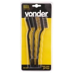 JOGO DE ESCOVAS MANUAIS 3 PECAS