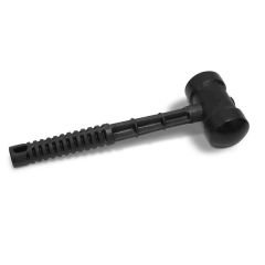 MARTELO DE BORRACHA PRETO 80mm