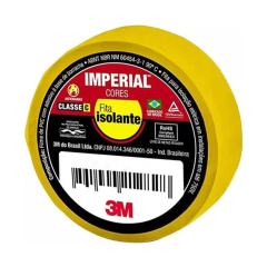 FITA ISOLANTE IMPERIAL AMARELA 18mmX10m