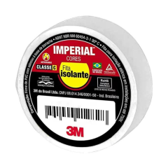 FITA ISOLANTE IMPERIAL BRANCA 18mmX10m