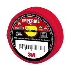 FITA ISOLANTE IMPERIAL VERMELHA 18mmX10m