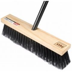 VASSOURAO CEPA MADEIRA 375x48mm, Tipo Gari, Fio Rigido, c/cabo 1,2m