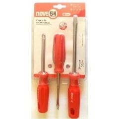 JOGO CHAVES FENDA/PHILLIPS 3 Pecas
