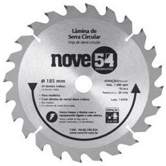 SERRA CIRCULAR 185x20x24D C/ DENTES METAL DURO/ VIDEA P/MADEIRA