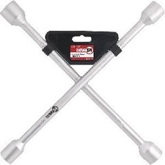 CHAVE DE RODA TIPO CRUZ - 17, 19, 21, 23mm AC