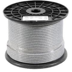 CABO DE ACO GALVANIZADO 3,18mm 1/8" 6x7 100m