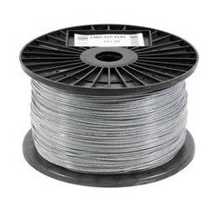 CABO DE ACO PLASTIFICADO 2,38mm 3/32" 6x7 100m